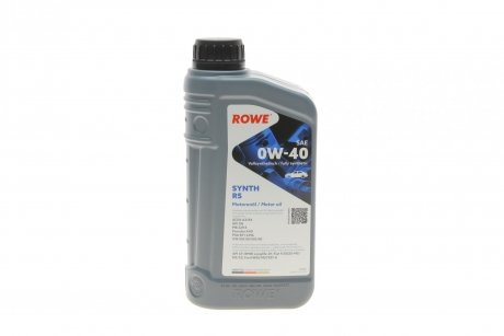 Олива 0W40 HIGHTEC SYNTH RS (1L) (MB 229.5/Porsche A40/VW 502 00/505 00) (ACEA A3/B4) (API SN/CF) ROWE 20020-0010-99