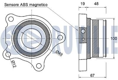 Фото автозапчастини lexus маточина колеса задня лів. lx 07-, toyota RUVILLE 221911