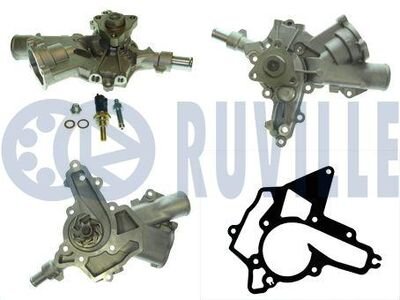 Фото автозапчастини водяна помпа (з датчиком температури) Opel Astra H/Corsa 1.0-1.4 Dohc RUVILLE 561269