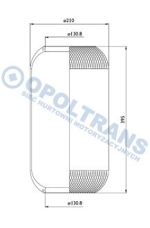 Фото автозапчасти пневмоподушка Membrana 644N MB,DAF,IV. Sabo 0802020098