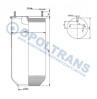 Фото автозапчастини пневморесора 4028n 2918v saf b.pod. Sabo 0802020309