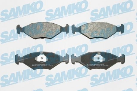 Гальмівні колодки, дискове гальмо (набір) SAMKO 5SP016 (фото 1)