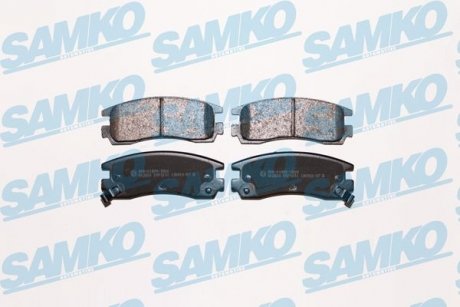 Гальмівні колодки, дискове гальмо (набір) SAMKO 5SP1031 (фото 1)
