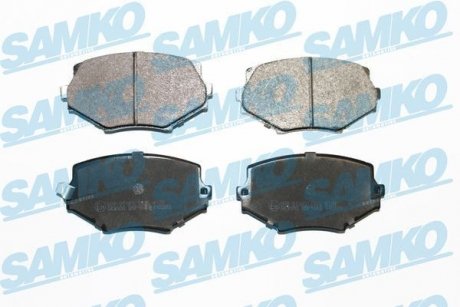 Гальмівні колодки, дискове гальмо (набір) SAMKO 5SP1043 (фото 1)