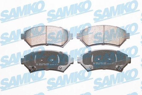 Гальмівні колодки, дискове гальмо (набір) SAMKO 5SP1054
