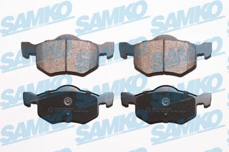 Гальмівні колодки, дискове гальмо (набір) SAMKO 5SP1091 (фото 1)