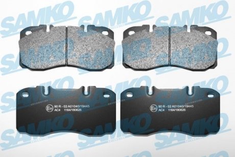 Гальмівні колодки, дискове гальмо (набір) SAMKO 5SP1164