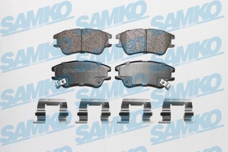 Гальмівні колодки, дискове гальмо (набір) SAMKO 5SP1212 (фото 1)