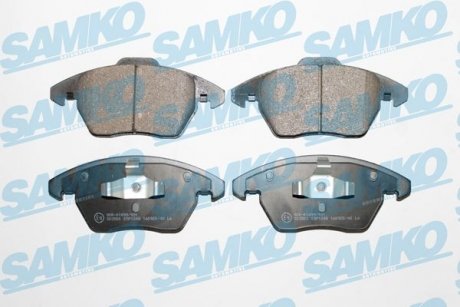 Гальмівні колодки, дискове гальмо (набір) SAMKO 5SP1248 (фото 1)