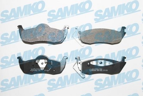 Гальмівні колодки, дискове гальмо (набір) SAMKO 5SP1405 (фото 1)