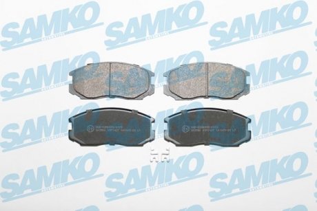 Гальмівні колодки, дискове гальмо (набір) SAMKO 5SP1427