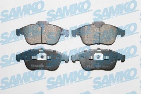 Гальмівні колодки, дискове гальмо (набір) SAMKO 5SP1466 (фото 1)