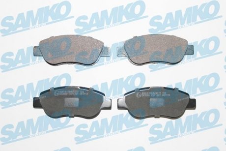 Гальмівні колодки, дискове гальмо (набір) SAMKO 5SP1491