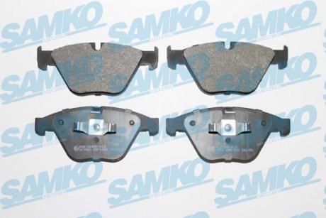 Гальмівні колодки, дискове гальмо (набір) SAMKO 5SP1509 (фото 1)