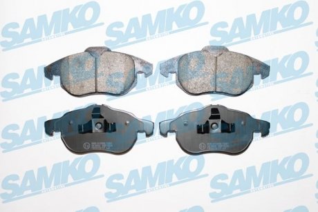 Гальмівні колодки, дискове гальмо (набір) SAMKO 5SP1524 (фото 1)