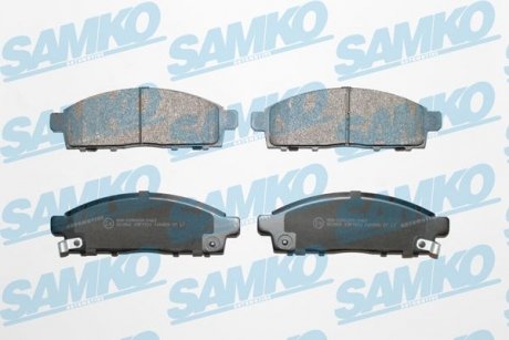 Гальмівні колодки, дискове гальмо (набір) SAMKO 5SP1533