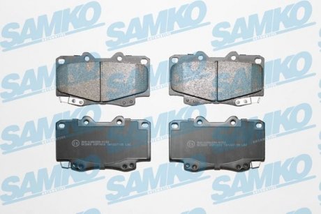 Гальмівні колодки, дискове гальмо (набір) SAMKO 5SP1610