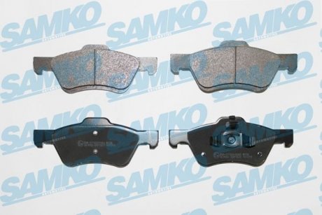 Гальмівні колодки, дискове гальмо (набір) SAMKO 5SP1622 (фото 1)