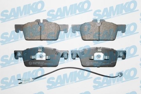 Гальмівні колодки, дискове гальмо (набір) SAMKO 5SP1626A (фото 1)