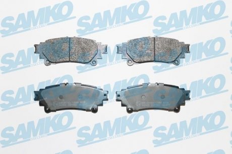 Гальмівні колодки, дискове гальмо (набір) SAMKO 5SP1693 (фото 1)