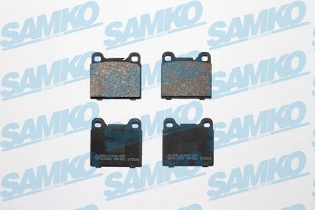 Гальмівні колодки, дискове гальмо (набір) SAMKO 5SP362 (фото 1)