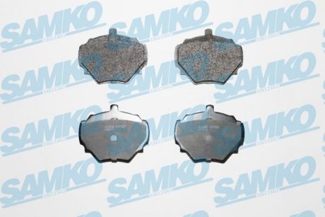 Гальмівні колодки, дискове гальмо (набір) SAMKO 5SP392 (фото 1)