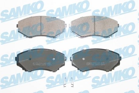 Гальмівні колодки, дискове гальмо (набір) SAMKO 5SP570 (фото 1)
