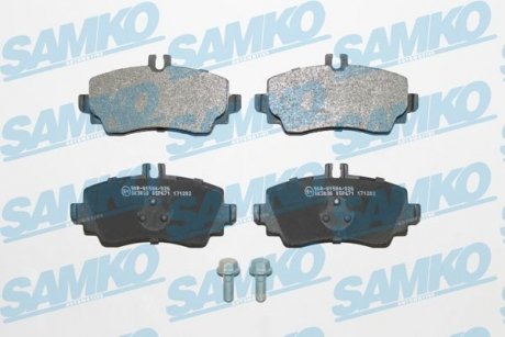 Гальмівні колодки, дискове гальмо (набір) SAMKO 5SP671 (фото 1)