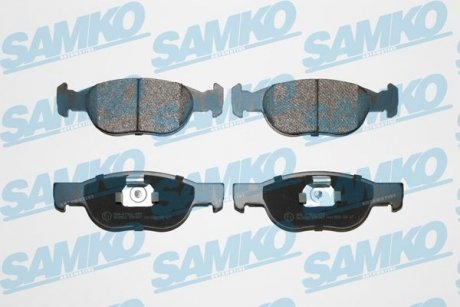 Гальмівні колодки, дискове гальмо (набір) SAMKO 5SP687 (фото 1)