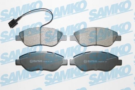 Гальмівні колодки, дискове гальмо (набір) SAMKO 5SP765