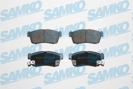 Гальмівні колодки, дискове гальмо (набір) SAMKO 5SP796 (фото 1)