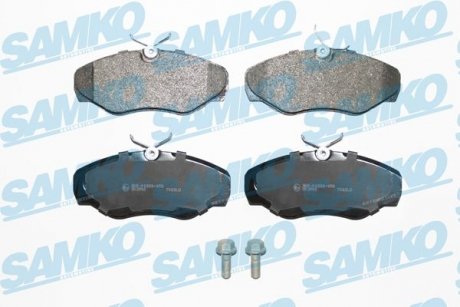 Гальмівні колодки, дискове гальмо (набір) SAMKO 5SP908 (фото 1)