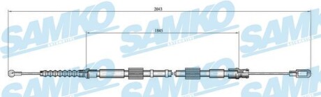 Фото автозапчастини трос зчеплення SAMKO C0049B