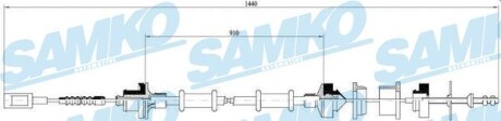 Фото автозапчасти трос зчеплення SAMKO C0059C