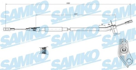 Фото автозапчасти трос зчеплення SAMKO C0446B