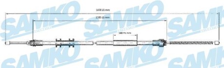 Фото автозапчастини трос зчеплення SAMKO C0700B