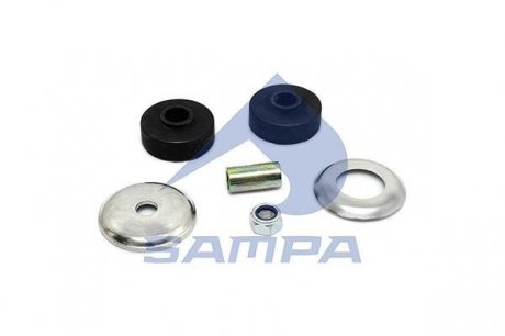 Ремкомплект крепления амортизатора (втулка1, гайка1, шайбы2,резин.втулки2) Scania P / R-Serie AM / AMA (307113S |) SAMPA 040.505
