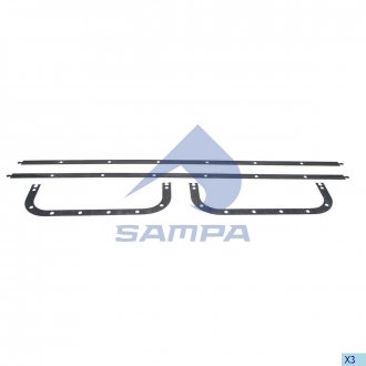 Прокладка SCANIA картера масляного верхняя (1744774) SAMPA 043.056