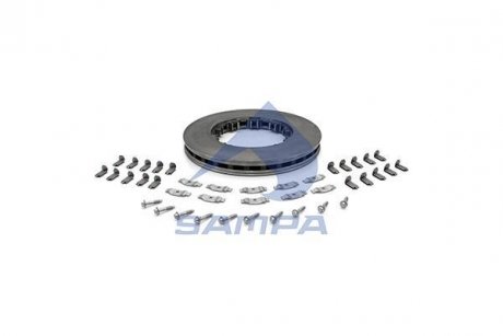 Тормозной диск (432mmx45mm) под клинья DAF (с монтажным к-том) DAF 1387438 SAMPA 050.390/1 (фото 1)