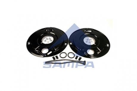 Защита колодок тормозных 420x180mm BPW SN 4220-2 круг=127mm d131xd447x31mm (на ось) SAMPA 070.530 (фото 1)