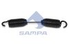 Пружина колодок гальмівних SAF 5.4xd33x232mm SAMPA 075.032 (фото 1)