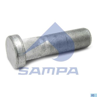 Фото автозапчастини болт колеса SAF M22x1.5x78mm дискові гальма SAMPA 075.198