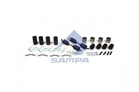 Ремкомплект тормозных колодок FRUEHAUF (на ось) SAMPA 090.509