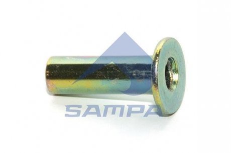 Заклепка стальна трубчаста d6x18mm плоска SAMPA 094.150