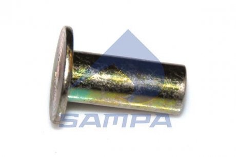 Заклепка стальная трубчатая d8x18mm плоская SAMPA 094.170 (фото 1)