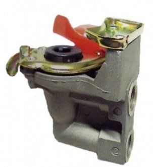 Пневмоз'єднання з клапаном підвійне 2xM16x1.5 червоне (FE07081) (9522002100) SAMPA 095.003