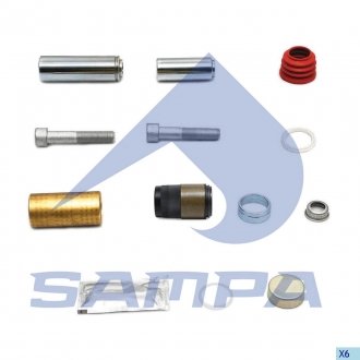 Ремкомплект суппорта (направляющие+пыльники) SN6/SN7 39mm SAMPA 095.568