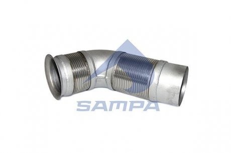 Труба глушителя Mercedes Actros MP2 передняя (с гофрой)/ / 9424904019 SAMPA 100.261