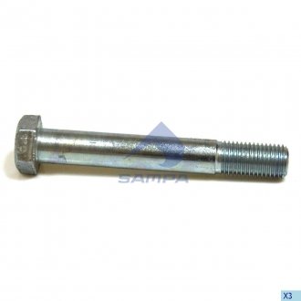 Фото автозапчастини болт ресори BPW M30x3,5x210mm 8.8 різьба 50mm SAMPA 102.194