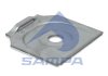 Фото автозапчастини плита кронштейна ресори BPW d24.2x120x125mm SAMPA 114.503 (фото 2)